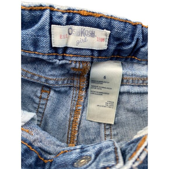 Oshkosh Girl Medium Wash Jean Shorts size 6 - Picture 4 of 6